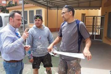 El Ayuntamiento dice que las obras del Centro de Alzhéimer van a buen ritmo (Foto TA)